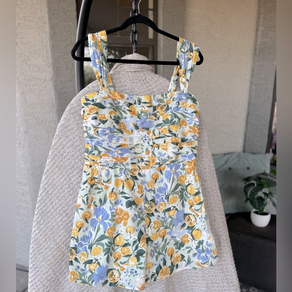 Abercrombie and Fitch Lemon Print Romper (Tall size)